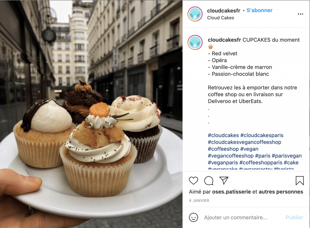 Cloud Cakes meilleure patisserie vegan Paris