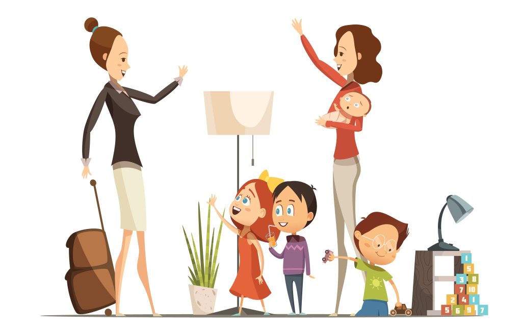 Baby-sitting - Illustration