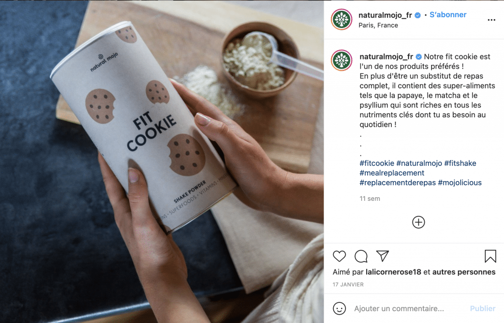 Quel lait avec Natural mojo ? 