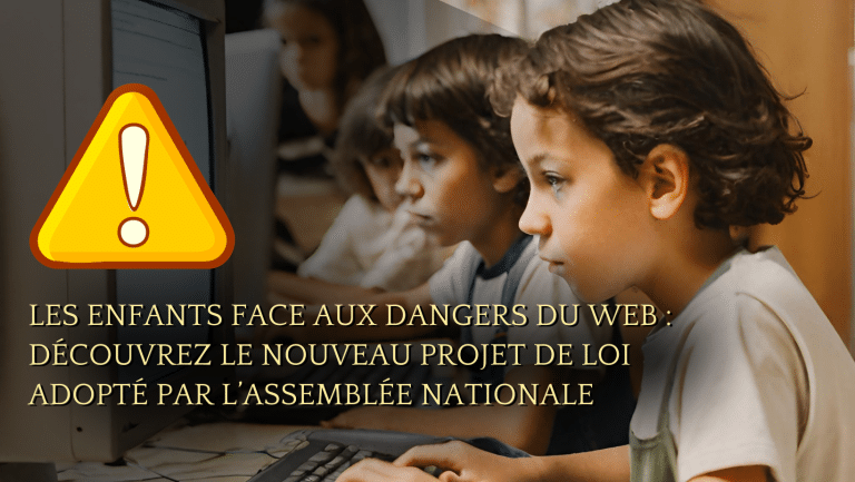 Enfants et web : le nouveau projet de loi adopté